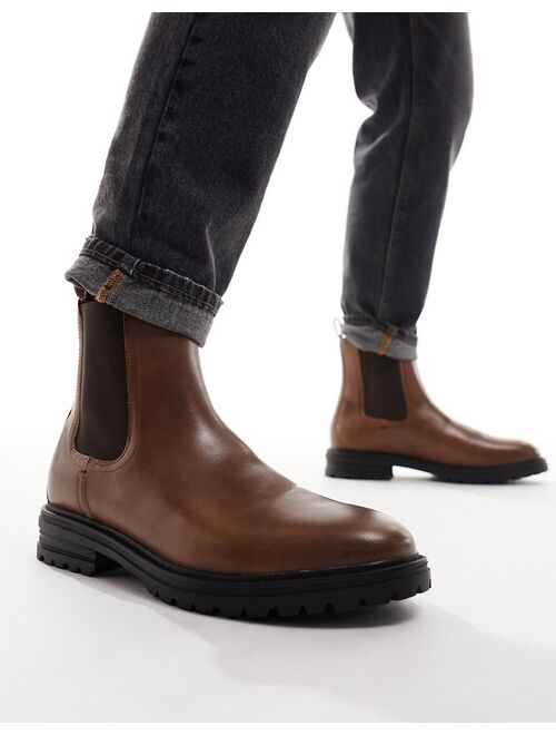 River Island chelsea boot in brown