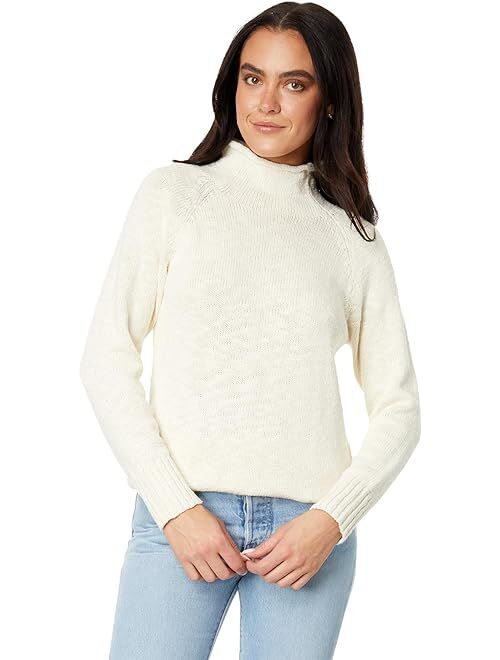 L.L.Bean Cotton Ragg Sweaters Funnel Neck Pullover
