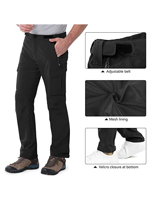 33,000ft Men's Rain Pants Waterproof Lightweight Breathable Golf Over Pants for Hiking Travel Cycling Outdoor