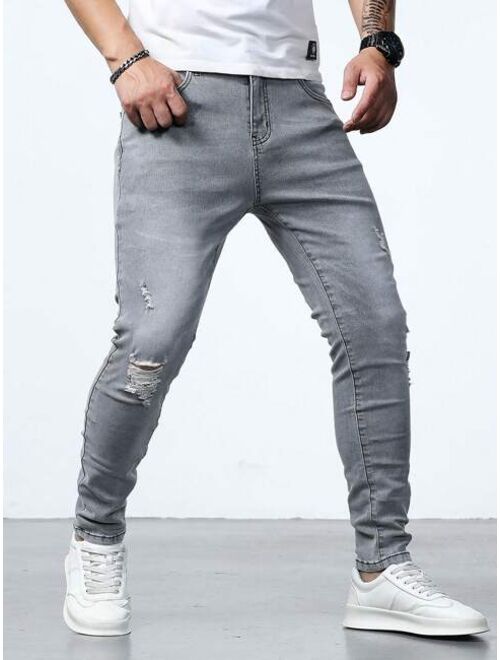 Shein Manfinity Homme Men's Ripped Casual Jeans