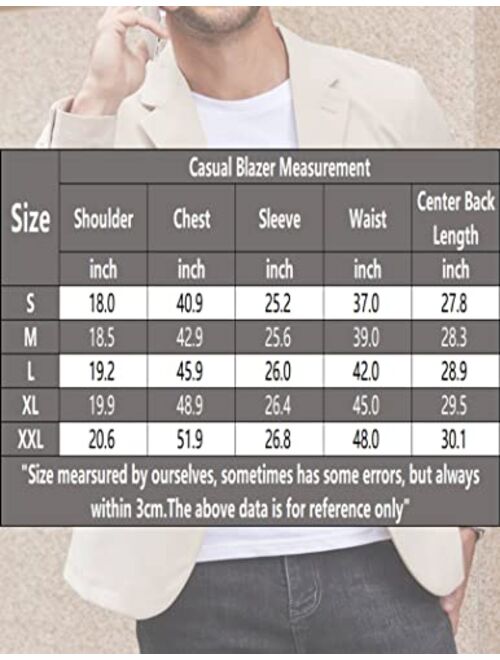 COOFANDY Mens Casual Blazer Jackets Two Button Lightweight Slim Fit Sports Coat
