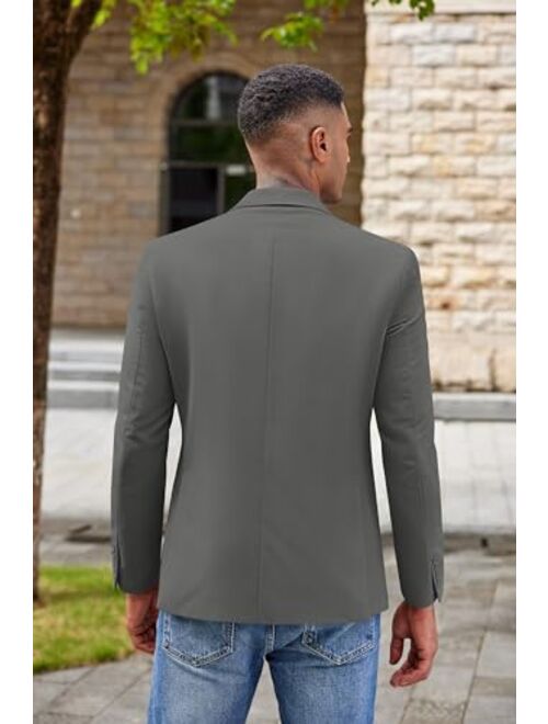 Coofandy Men's Casual Blazer Lightweight Regular Fit Suit Jacket Two Button Sport Coat