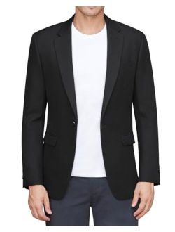 J.VER Mens Casual Blazer Sport Coat One Button Business Stylish Suit Jacket