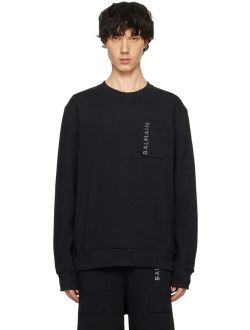 Black Plaque Sweatshirt