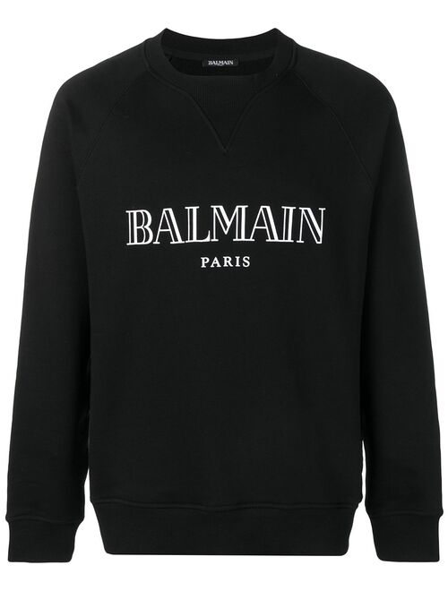 Balmain logo print sweatshirt