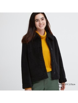 Pile-Lined Fleece Jacket