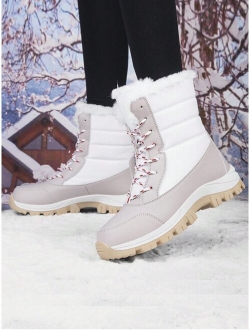 New Arrival Thickened WomenS High-Top Black Anti-Slip Snow Boots For Outdoor Activities, Hiking, Fashionable Sports Shoes Or Couples Travel Shoes For Men And Women