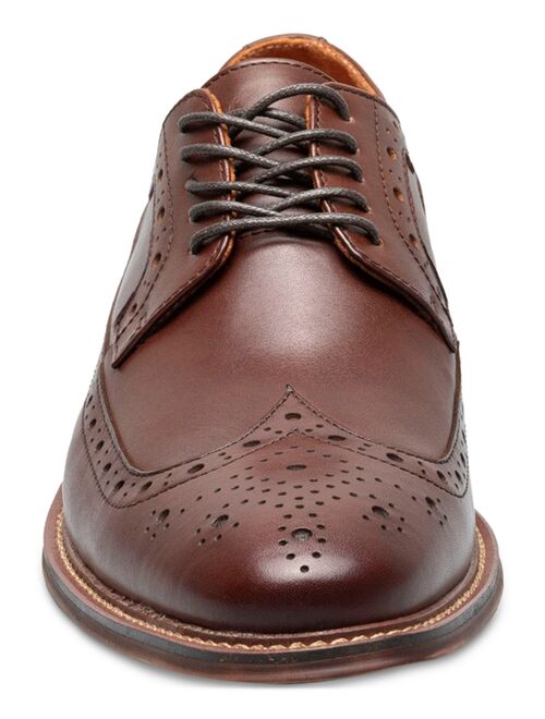 STACY ADAMS Men's Marledge Leather Wingtip Derby Brogue Dress Shoes