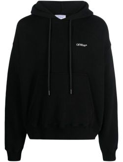 Off-White Scratch Arrow-print cotton hoodie