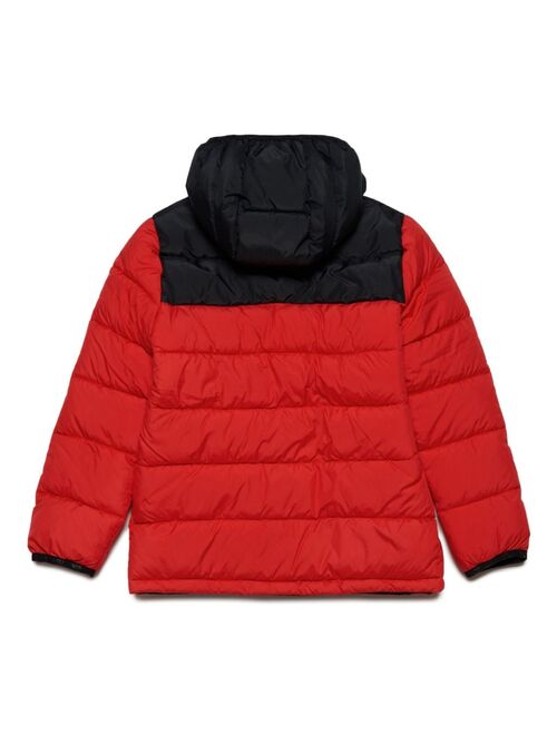 Diesel Kids logo-print hooded padded jacket