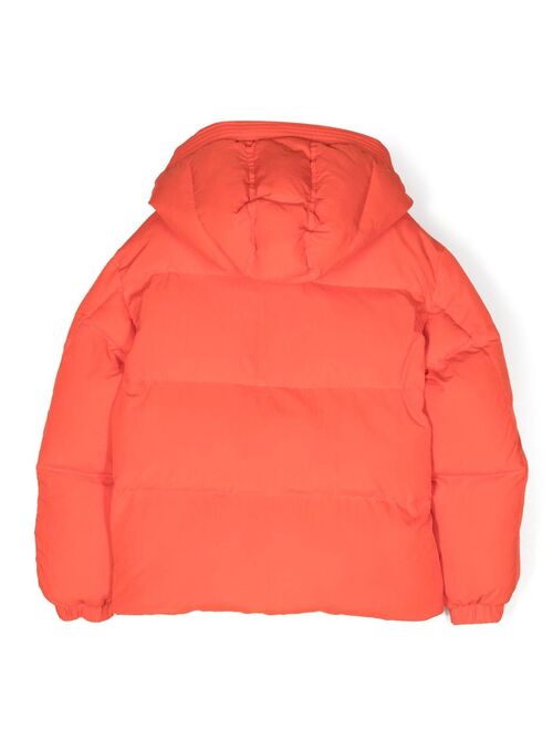 Diesel Kids Jpil quilted hooded jacket