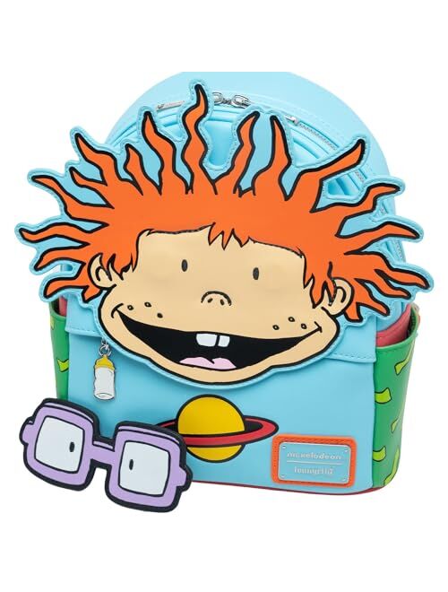Loungefly Nickelodeon Rugrats Chuckie Cosplay Women's Backpack With Removable Glasses