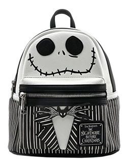 x The Nightmare Before Christmas Jack Cosplay Faux Leather Backpack (One Size, Black)