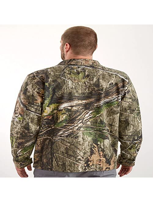 Guide Gear Men's Stretch Canvas Camo Hunting Jacket Hunt Outerwear Hunting Gear Apparel Clothing