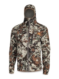 Mens Corrugate Guide Jacket - Lightweight Hooded Camo Hunting Coat