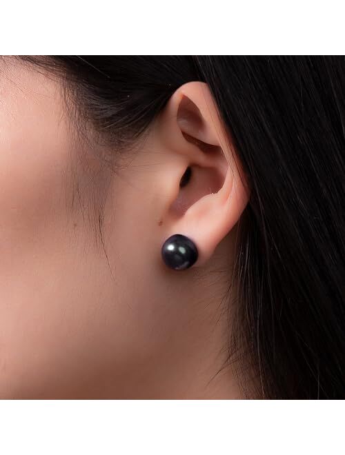 BURLAP LIFE 2023 New Freshwater Real Pearl Stud Earrings Quality Pearl Earrings for Women