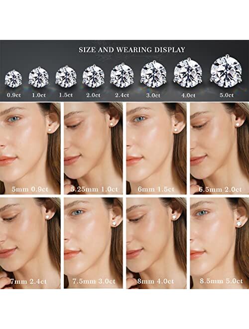 Raneecoco "STUNNING FLAME" 18K Gold Plated Silver Brilliant Cut Simulated Diamond Cubic Zirconia Stud Earrings