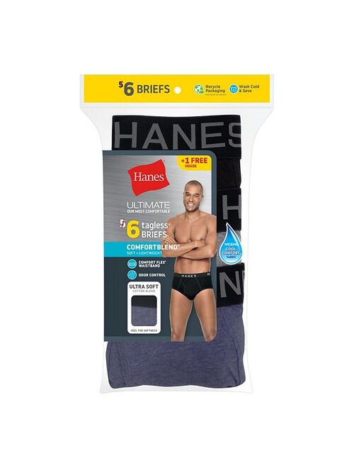 Men's Hanes 5+1 Bonus Pack ComfortBlend Fresh IQ Briefs