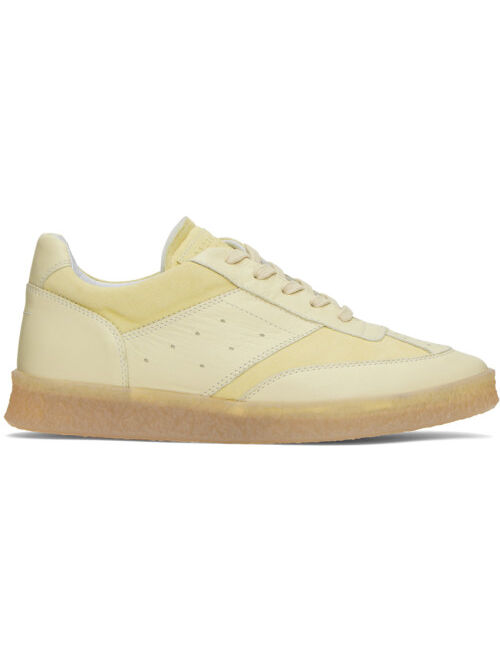 MM6 Maison Margiela Yellow Court Sneakers