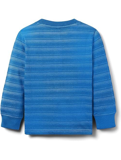 Janie and Jack Stripe Henley Top (Toddler/Little Kid/Big Kid)