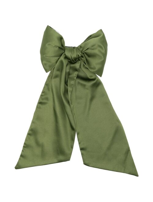 La Stupenderia satin-finish bow hair clip