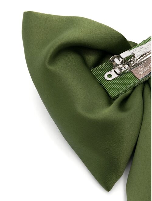La Stupenderia satin-finish bow hair clip