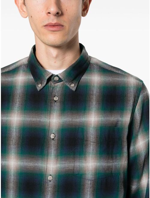 Woolrich Madras plaid-check flannel shirt