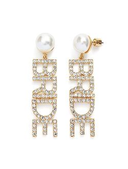 Kleinfeld Womens Bridal Bachelorette Statement Drop Earrings