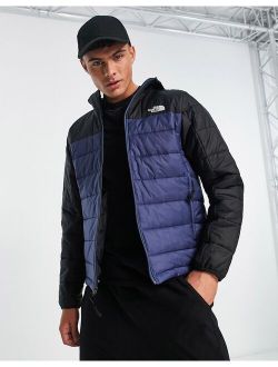 Synthetic jacket in dark blue and black - Exclusive at ASOS