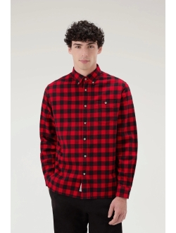 Traditional plaid-check flannel shirt