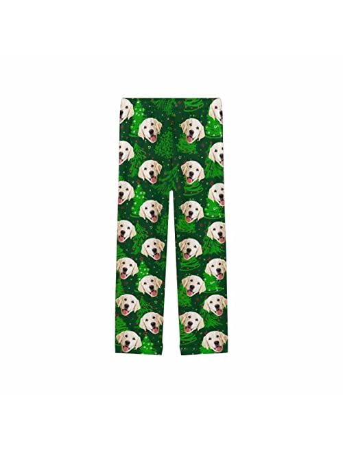 Mypupsocks Custom Face Pajamas Pants Personalized Nightwear Bottoms for Women XS-XXL