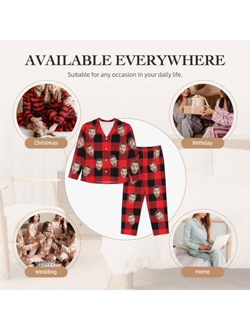 yehob Custom Pajama Sets with Face Personalized Pajamas
