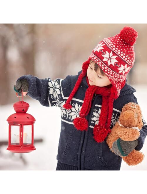 Handepo Kids Winter Gloves 3 Pairs Convertible Warm Gloves Flip Top Toddler Gloves Baby Gloves Infant Gloves for Kids 2-6 Years