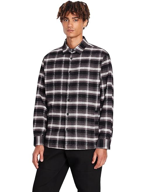 Armani Exchange AX Plaid Woven