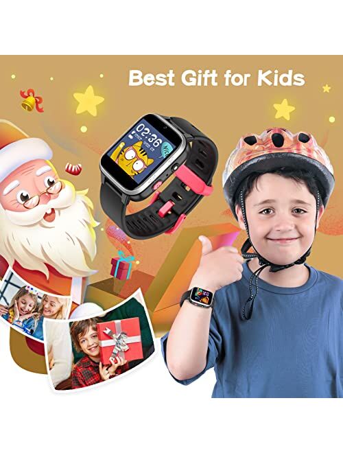 DIGEEHOT Kids Smart Watch Boys Girls, Toys for 6-12 Year Old with Camera, Games, Music Player, Pedometer, Alarm Clock, Flashlight, Toddler Watch for Birthday Boys Girls A