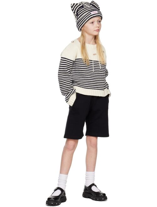 CHARLES JEFFREY LOVERBOY SSENSE Exclusive Kids Off-White Stripe Sweater