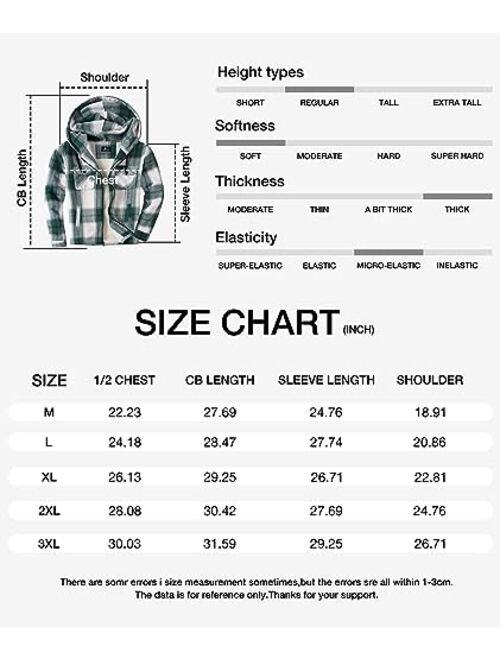 GEEK LIGHTING Men's Flannel Shirts Jacket Sherpa Lined Fleece Plaid Hoodie Long Sleeve Winter Warm Coat