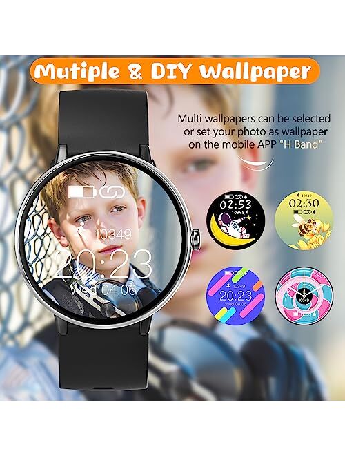 DIGEEHOT Kids Smart Watch, Fitness Tracker for Kids Boys Girls Age 6-16, Sports IP68 Waterproof Activity Tracker with Sleep Tracking, Kids Watch with Pedometer, Alarm,Gif
