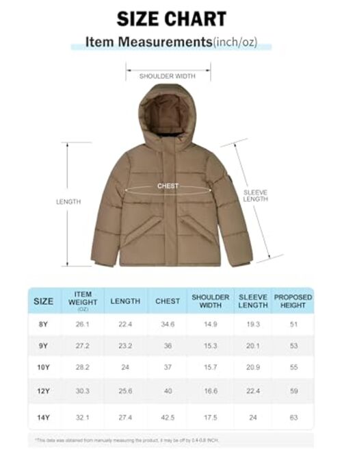 SOLOCOTE Boys Winter Coats Stay Warm and Dry with Water-Resistant Fleece Jacket