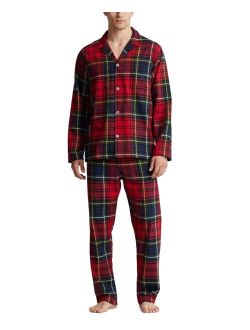 Men's Plaid Flannel Pajamas Set