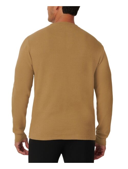 LACOSTE Men's Waffle-Knit Thermal Sleep Shirt