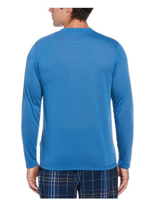 PERRY ELLIS PORTFOLIO Men's Solid Long-Sleeve Pajama T-Shirt