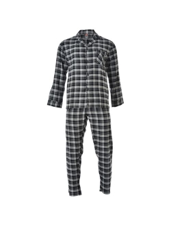 Men's Flannel Plaid Pajama Set