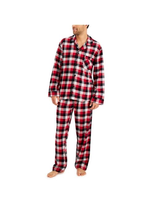 HANES Men's Flannel Plaid Pajama Set
