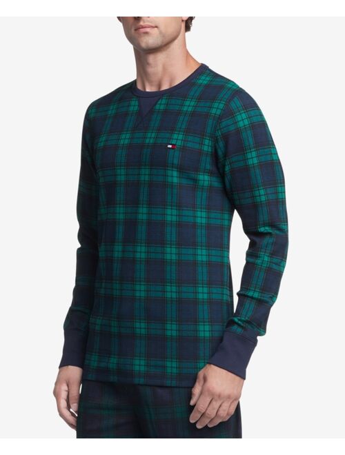 TOMMY HILFIGER Men's Classic-Fit Waffle-Knit Long-Sleeve Pajama T-Shirt