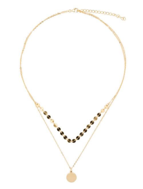 Hzmer Jewelry layered gold-plated necklace