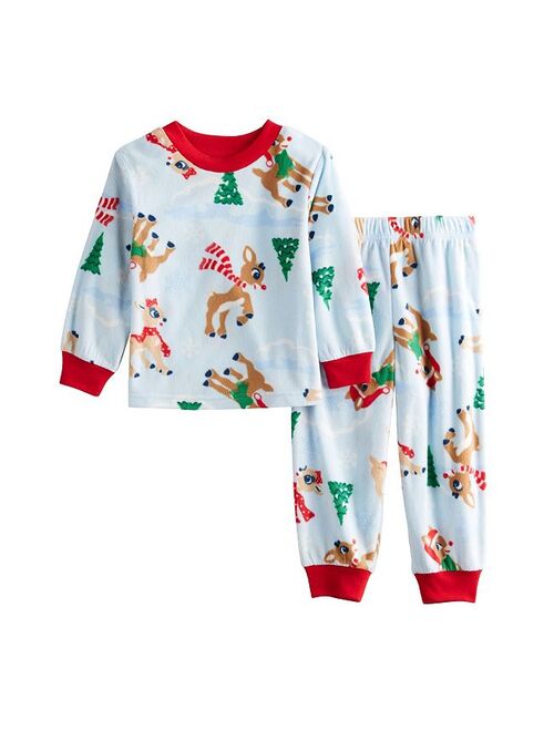 Licensed Character Toddler Jammies For Your Families Rudolph the Red-Nosed Reindeer Top & Bottoms Pajama Set