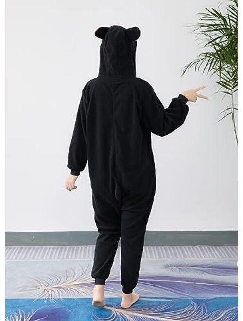 Joyxiamunicorns Unisex Adult Animal Onesie Pajamas Cosplay Costumes Halloween Christmas One-Piece Sleepwear for Women Men