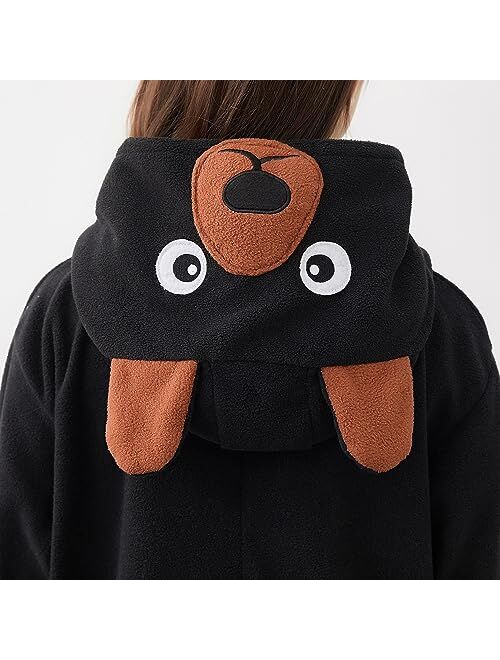 Joyxiamunicorns Unisex Adult Animal Onesie Pajamas Cosplay Costumes Halloween Christmas One-Piece Sleepwear for Women Men