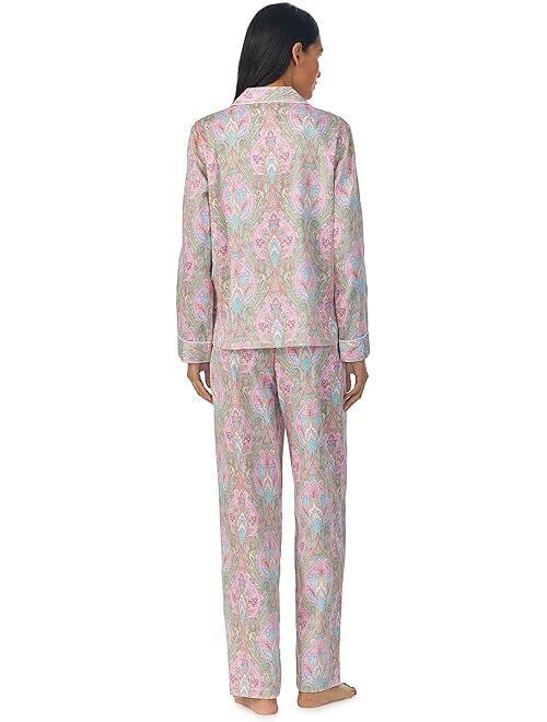 Polo Ralph Lauren LAUREN Ralph Lauren Sateen Notch PJ Set